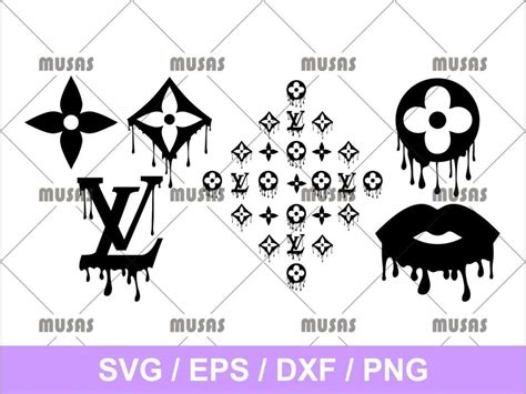 louis vuitton drip svg